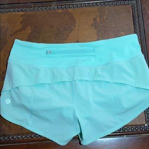 LIKE NEW MINT GREEN Lululemon speed short
